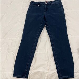 Guess Women's Dark Blue high waist skinny Tahiana Fit Jeans